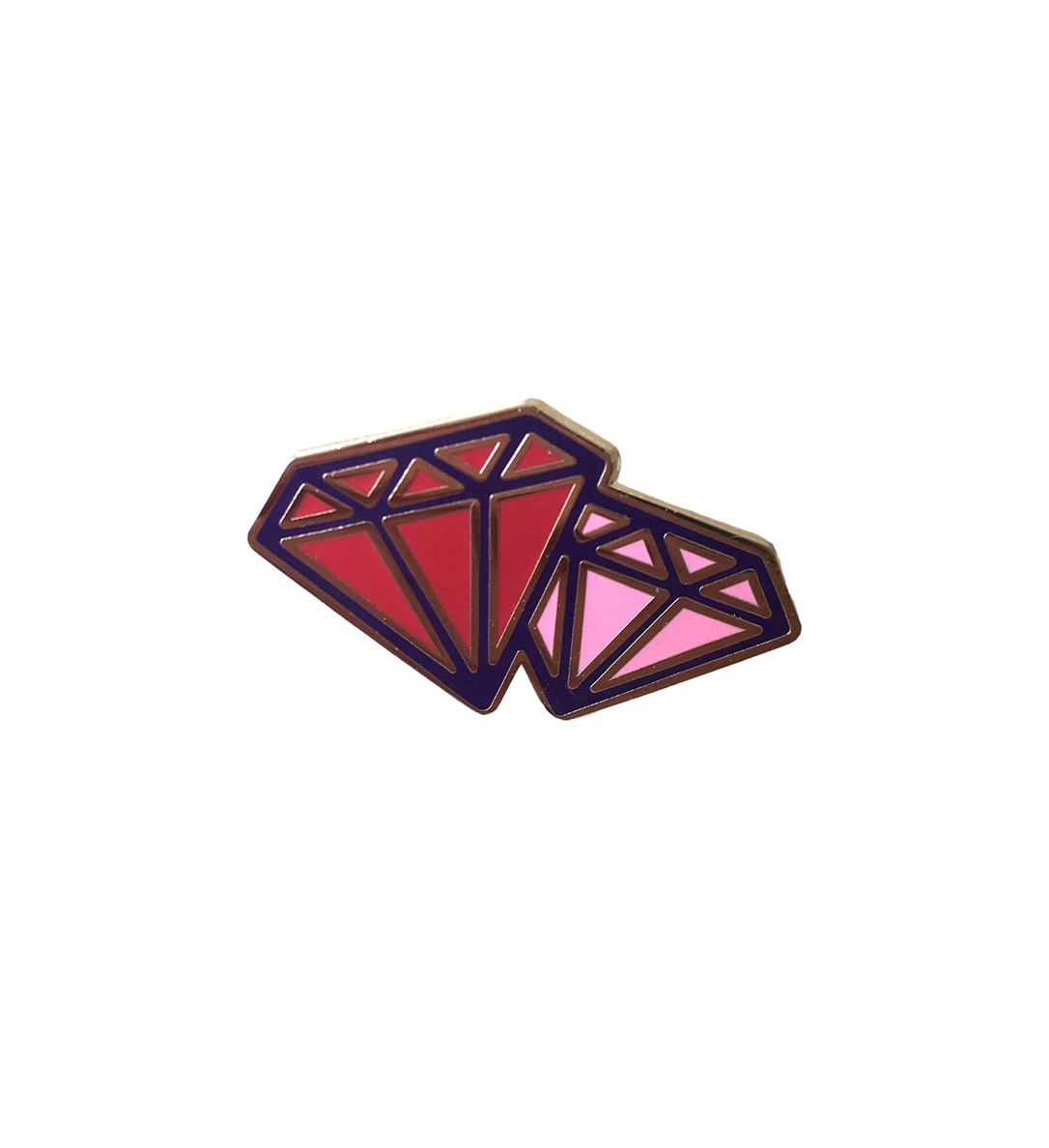 ruby together lapel pin