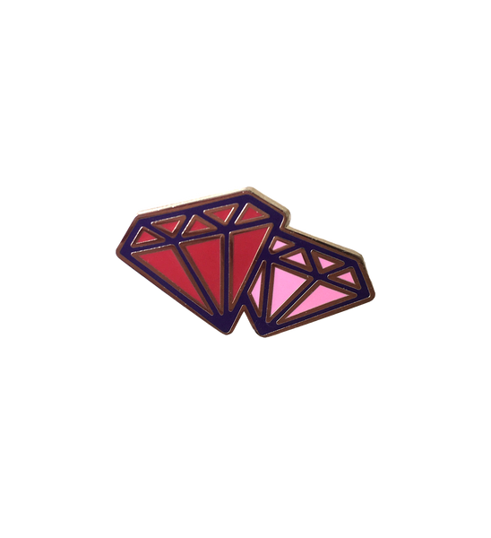 ruby together lapel pin