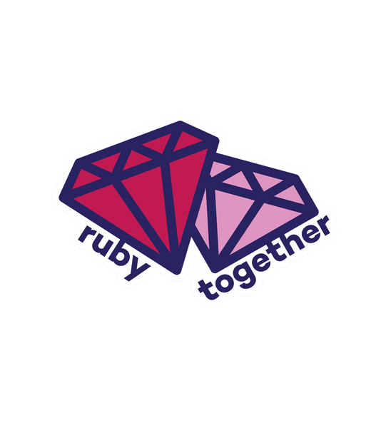 ruby together sticker 3-pack